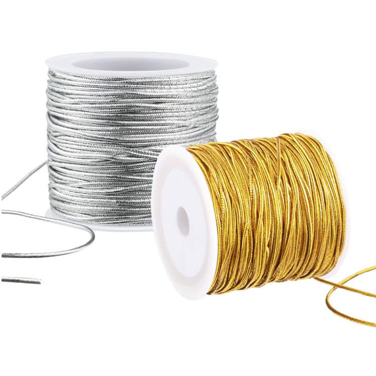 Gold/Silver Elastic Thread 1mm 2mm 3mm