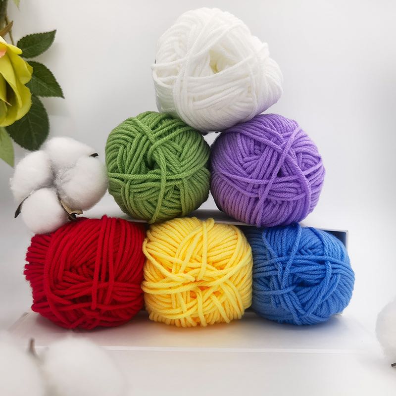 16S-N 50G Hand Scarft Cap Polyester Knitting Yarn