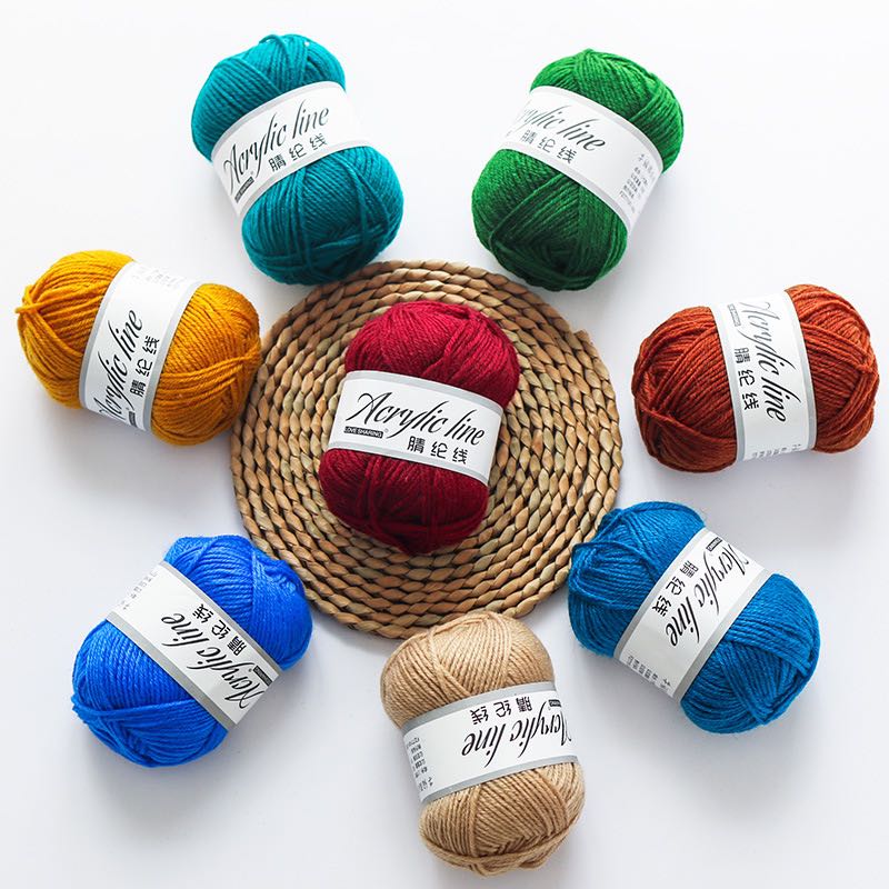 Soft Hand Acrylic Knitting Yarn Wool Yarn 8S-3 8S-4  7S-3