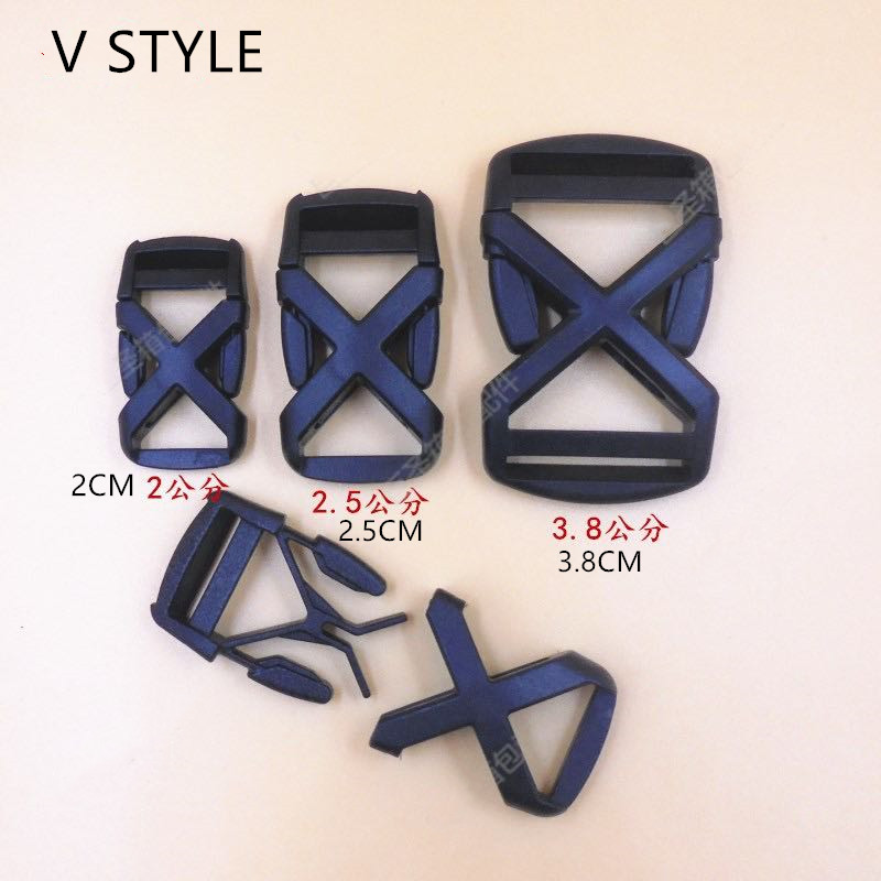 V Style plastic buckle