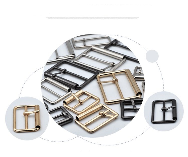 Square Round Alloy Metal Belts Buckles Alloy Buckles for Loafer Shoes