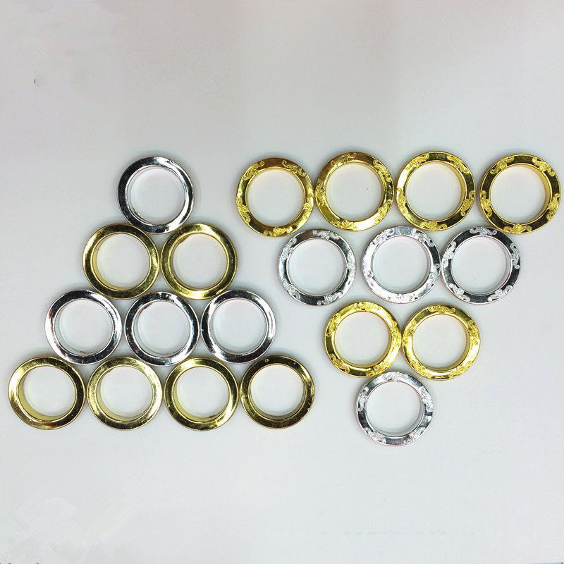 Plastic material curtain ring eyelet