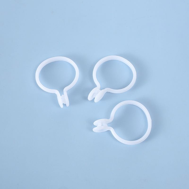 Plastic curtain moving ring