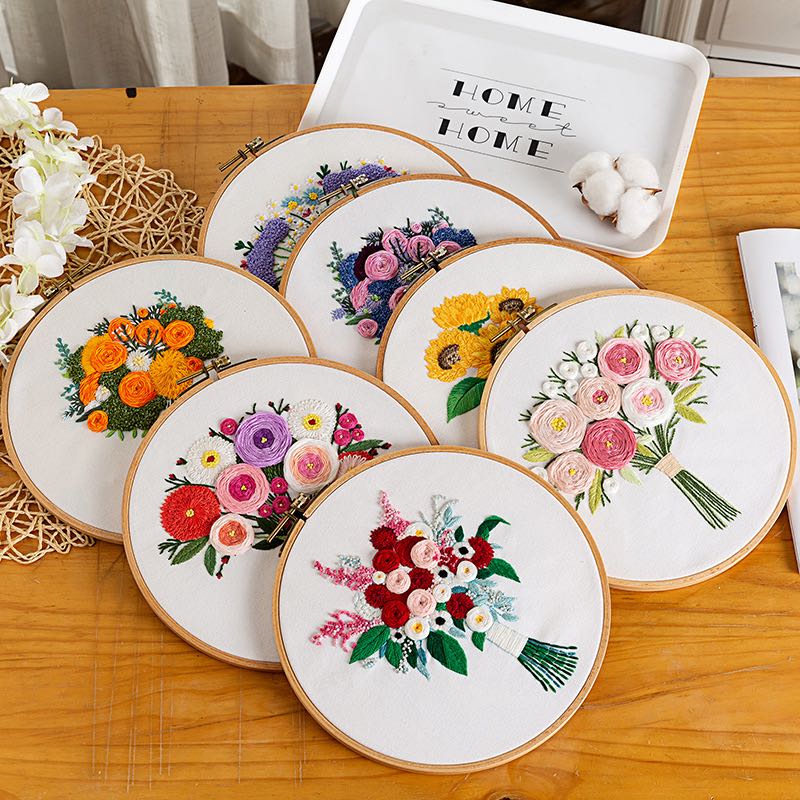 DIY Cross stitch embroidery thead set