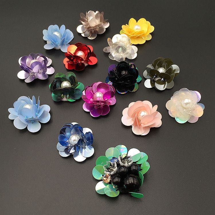 Wholesale Crochet Floral Satin Decoration  Flower Bows